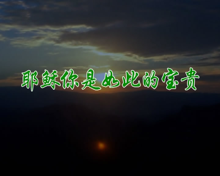 耶稣你是如此的宝贵