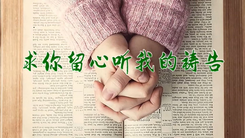 求你留心听我的祷告