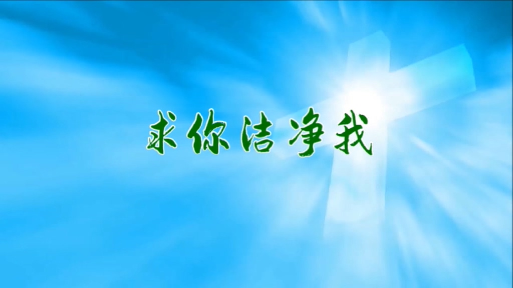 求你洁净我