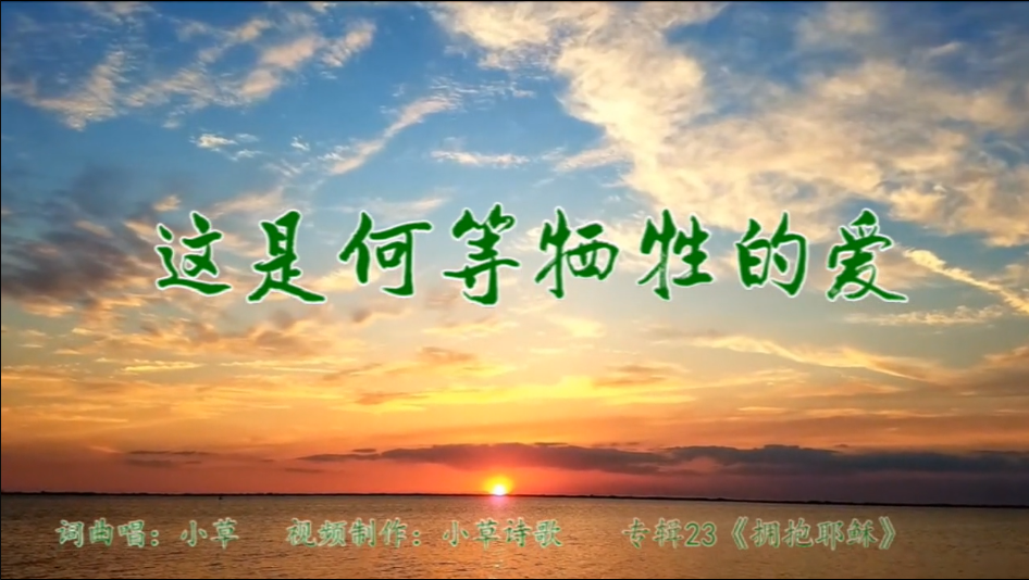 这是何等牺牲的爱