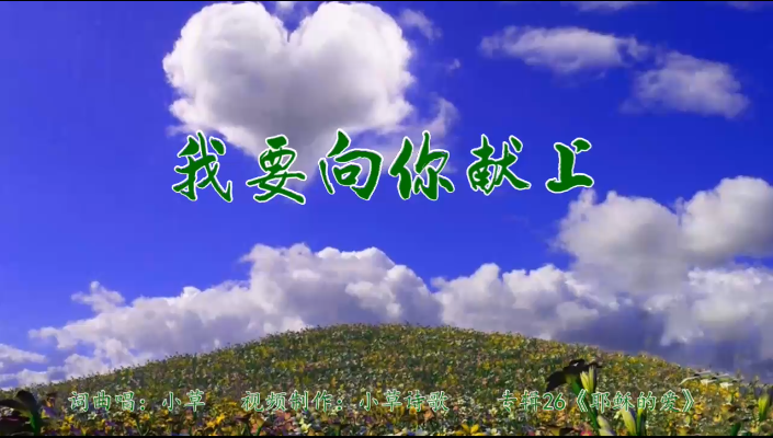 我要向你献上